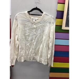 Beautiful by Lawrence zarian eyelet cardigan small new from HSN cream